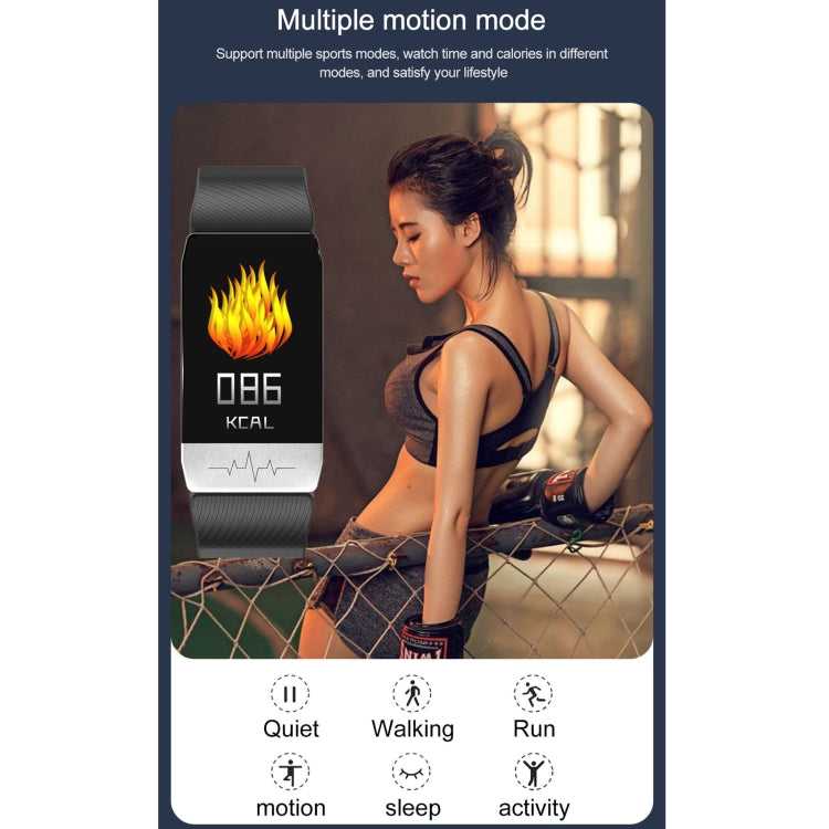 T1S schermo da 1,14 pollici IP67 braccialetto intelligente impermeabile, supporto monitoraggio dell'ossigeno nel sangue / monitoraggio della temperatura corporea / monitoraggio della frequenza cardiaca