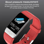 T1S schermo da 1,14 pollici IP67 braccialetto intelligente impermeabile, supporto monitoraggio dell'ossigeno nel sangue / monitoraggio della temperatura corporea / monitoraggio della frequenza cardiaca