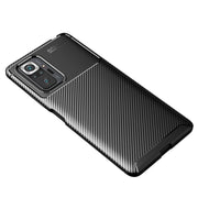 Custodia in TPU antiurto con trama in fibra di carbonio, For OPPO Realme C20, For Xiaomi Redmi Note 10 Pro