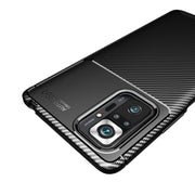 Custodia in TPU antiurto con trama in fibra di carbonio, For OPPO Realme C20, For Xiaomi Redmi Note 10 Pro