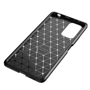 Custodia in TPU antiurto con trama in fibra di carbonio, For OPPO Realme C20, For Xiaomi Redmi Note 10 Pro
