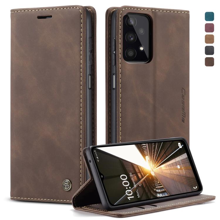 Custodia portafoglio in pelle con flip per Samsung Galaxy A52 5G
