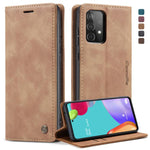Custodia portafoglio in pelle con flip per Samsung Galaxy A52 5G