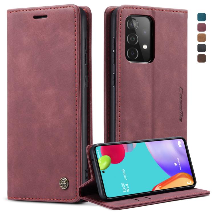 Custodia portafoglio in pelle con flip per Samsung Galaxy A52 5G