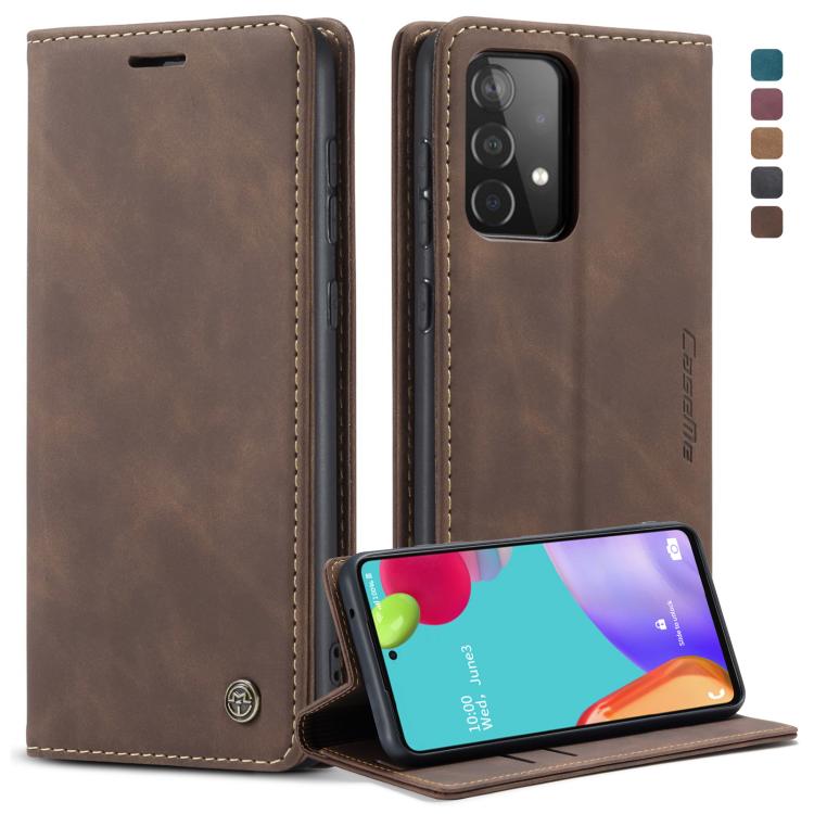 Custodia portafoglio in pelle con flip per Samsung Galaxy A52 5G