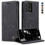 Custodia portafoglio in pelle con flip per Samsung Galaxy A52 5G