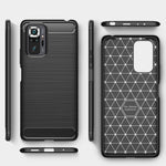 Custodia TPU fibra di carbonio per Xiaomi Redmi Note 10 Pro