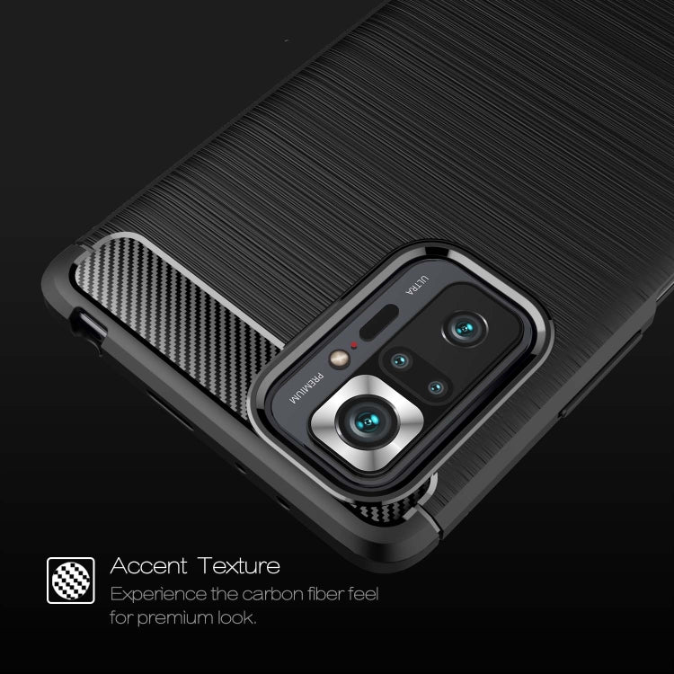 Custodia TPU fibra di carbonio per Xiaomi Redmi Note 10 Pro