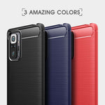 Custodia TPU fibra di carbonio per Xiaomi Redmi Note 10 Pro