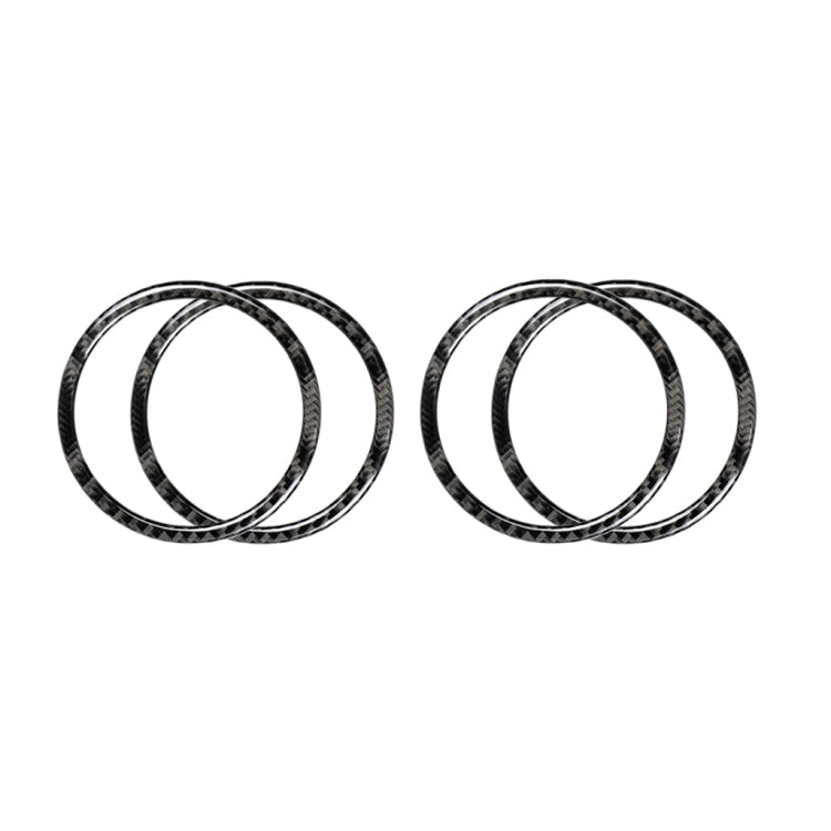 Adesivo decorativo per clacson in fibra di carbonio per auto per Mercedes-Benz Classe C W205 C180 C200 C300 GLC, guida sinistra e destra universale, Solid Color Door Horn Ring, Door Horn Ring