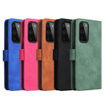 Tinta unita Skin Feel Fibbia magnetica Flip orizzontale Custodia in pelle PU con struttura in vitello con supporto e slot per schede e portafoglio, For OnePlus 9, For OnePlus 9 Pro, For ZTE Axon 20 5G / A20 5G