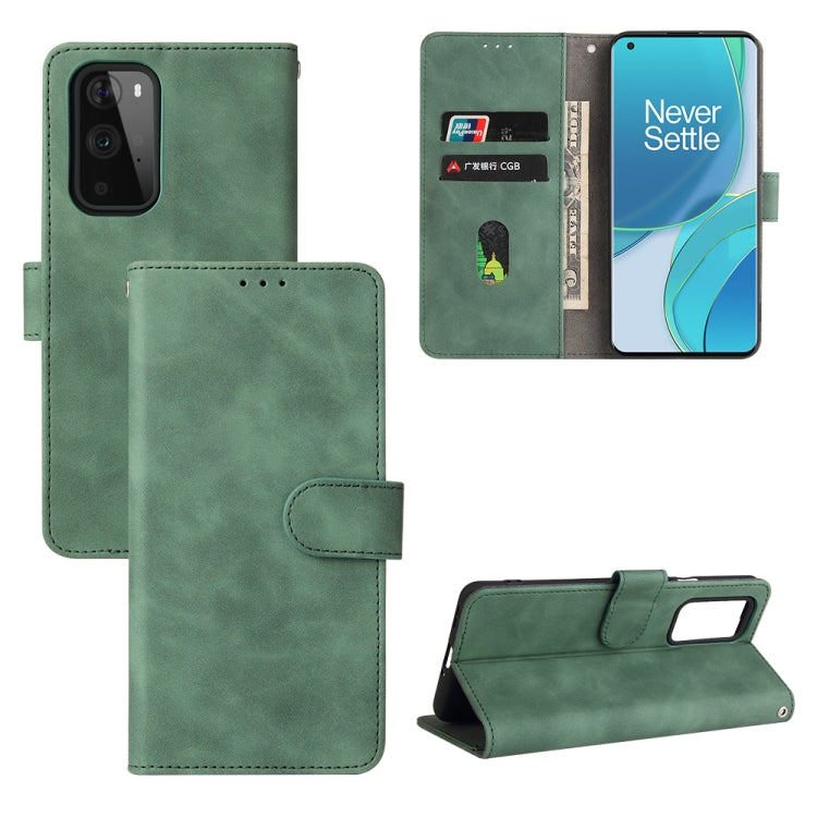Tinta unita Skin Feel Fibbia magnetica Flip orizzontale Custodia in pelle PU con struttura in vitello con supporto e slot per schede e portafoglio, For OnePlus 9, For OnePlus 9 Pro, For ZTE Axon 20 5G / A20 5G