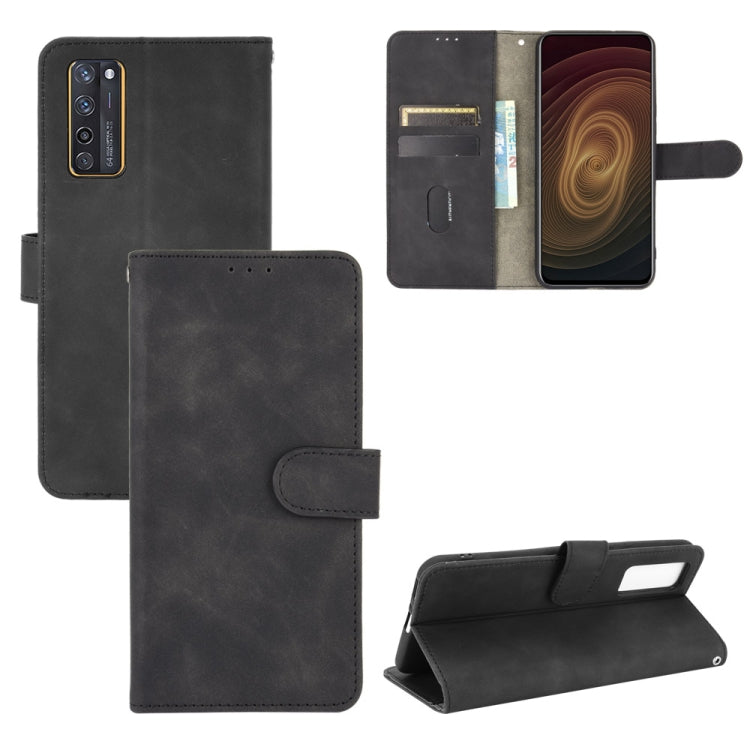 Tinta unita Skin Feel Fibbia magnetica Flip orizzontale Custodia in pelle PU con struttura in vitello con supporto e slot per schede e portafoglio, For OnePlus 9, For OnePlus 9 Pro, For ZTE Axon 20 5G / A20 5G