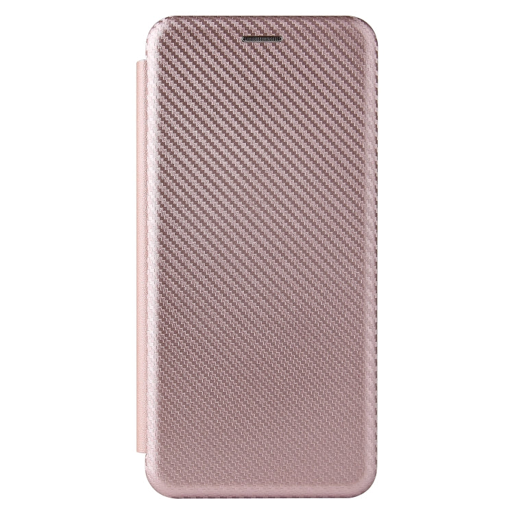 Struttura in fibra di carbonio Flip orizzontale magnetico Custodia in pelle TPU + PC + PU con slot per schede, For ZTE Blade A7s 2020