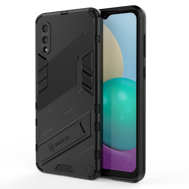 Custodia TPU antiurto con supporto per Samsung Galaxy M31