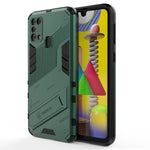 Custodia TPU antiurto con supporto per Samsung Galaxy M31