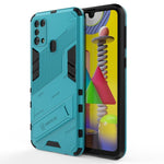 Custodia TPU antiurto con supporto per Samsung Galaxy M31
