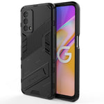 Punk Armor 2 in 1 PC + custodia antiurto in TPU con supporto invisibile, For OPPO A93 5G, For OPPO A53 4G, For OPPO F17 Pro