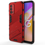 Punk Armor 2 in 1 PC + custodia antiurto in TPU con supporto invisibile, For OPPO A93 5G, For OPPO A53 4G, For OPPO F17 Pro