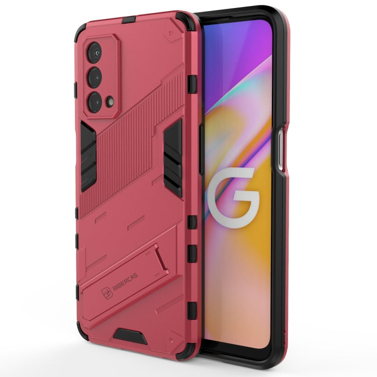 Punk Armor 2 in 1 PC + custodia antiurto in TPU con supporto invisibile, For OPPO A93 5G, For OPPO A53 4G, For OPPO F17 Pro