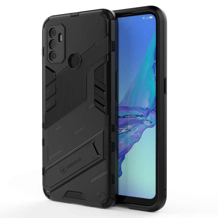 Punk Armor 2 in 1 PC + custodia antiurto in TPU con supporto invisibile, For OPPO A93 5G, For OPPO A53 4G, For OPPO F17 Pro