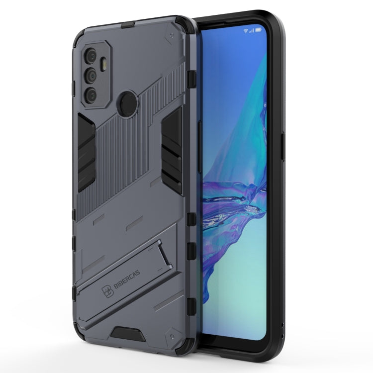 Punk Armor 2 in 1 PC + custodia antiurto in TPU con supporto invisibile, For OPPO A93 5G, For OPPO A53 4G, For OPPO F17 Pro