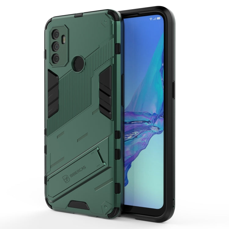 Punk Armor 2 in 1 PC + custodia antiurto in TPU con supporto invisibile, For OPPO A93 5G, For OPPO A53 4G, For OPPO F17 Pro
