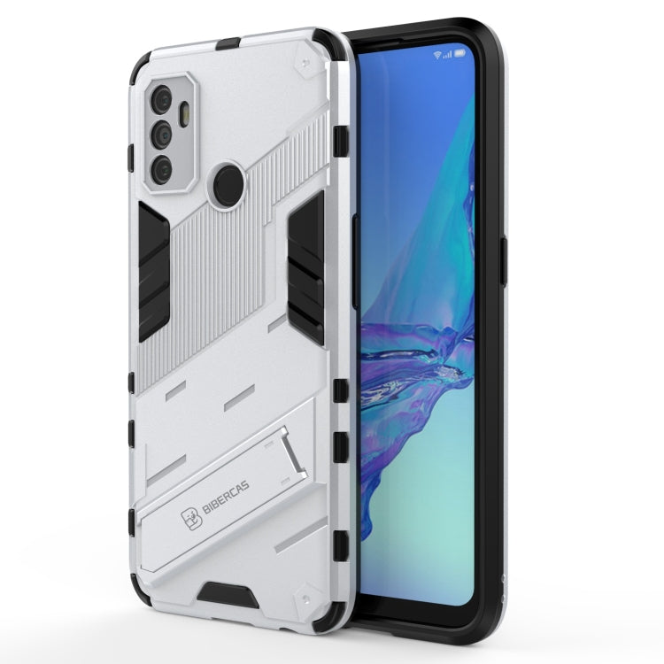 Punk Armor 2 in 1 PC + custodia antiurto in TPU con supporto invisibile, For OPPO A93 5G, For OPPO A53 4G, For OPPO F17 Pro