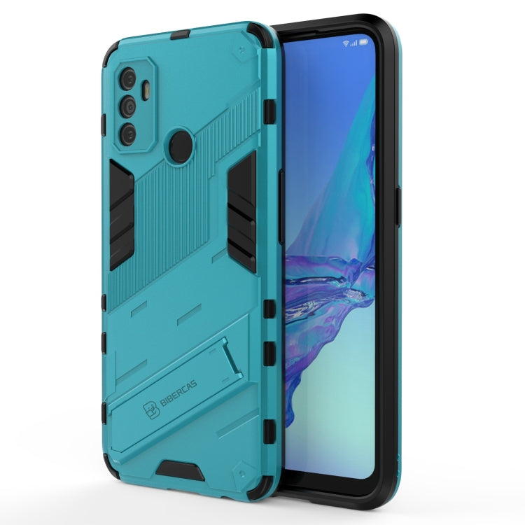 Punk Armor 2 in 1 PC + custodia antiurto in TPU con supporto invisibile, For OPPO A93 5G, For OPPO A53 4G, For OPPO F17 Pro