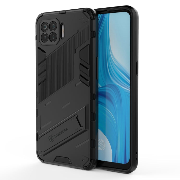 Punk Armor 2 in 1 PC + custodia antiurto in TPU con supporto invisibile, For OPPO A93 5G, For OPPO A53 4G, For OPPO F17 Pro