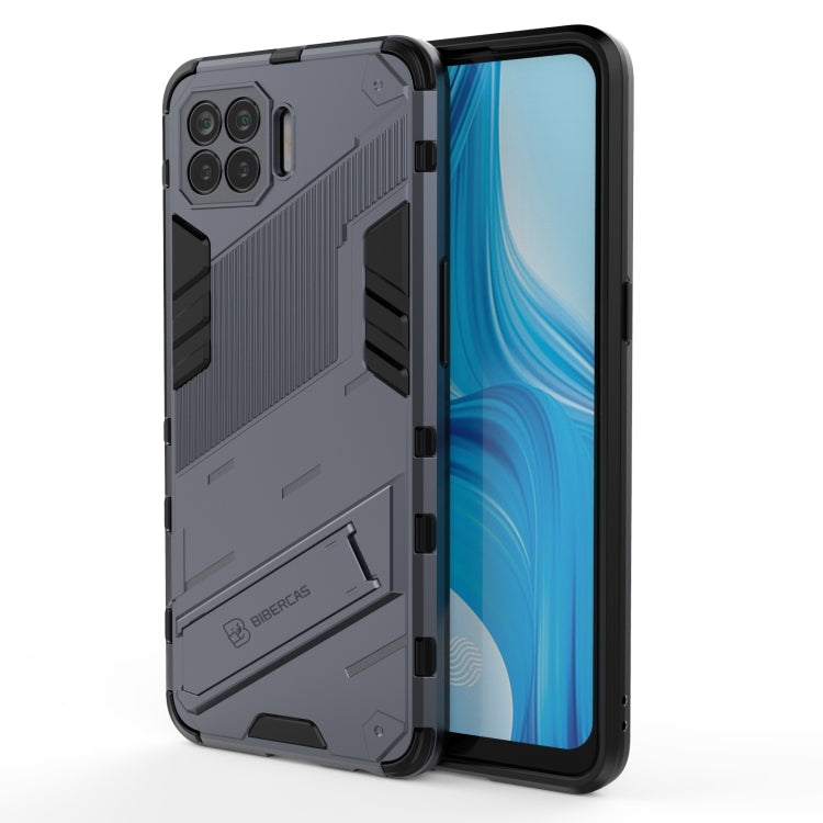 Punk Armor 2 in 1 PC + custodia antiurto in TPU con supporto invisibile, For OPPO A93 5G, For OPPO A53 4G, For OPPO F17 Pro