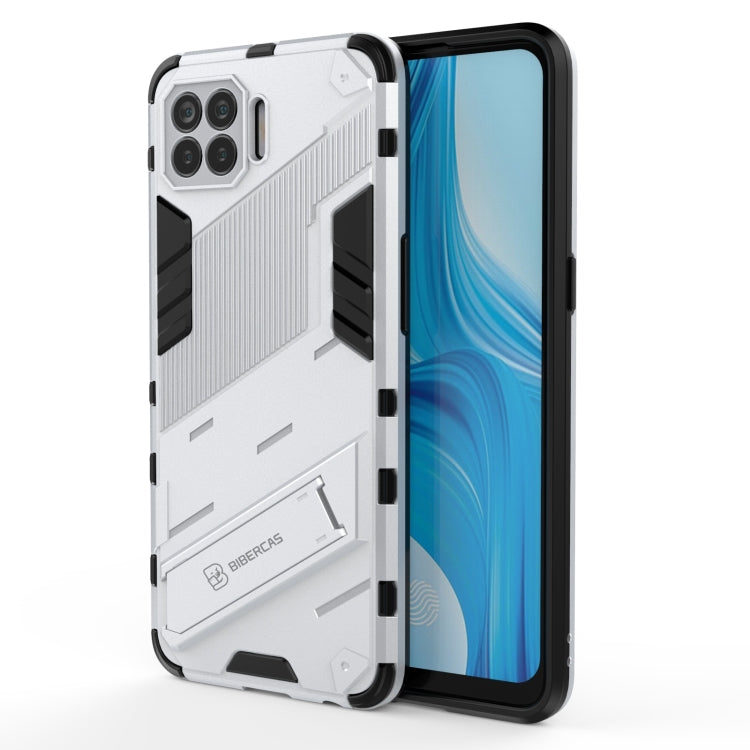 Punk Armor 2 in 1 PC + custodia antiurto in TPU con supporto invisibile, For OPPO A93 5G, For OPPO A53 4G, For OPPO F17 Pro