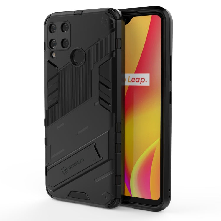 Punk Armor 2 in 1 PC + custodia antiurto in TPU con supporto invisibile, For Realme C15, For Realme 7 Pro, For Realme 7, For OPPO Reno5 5G