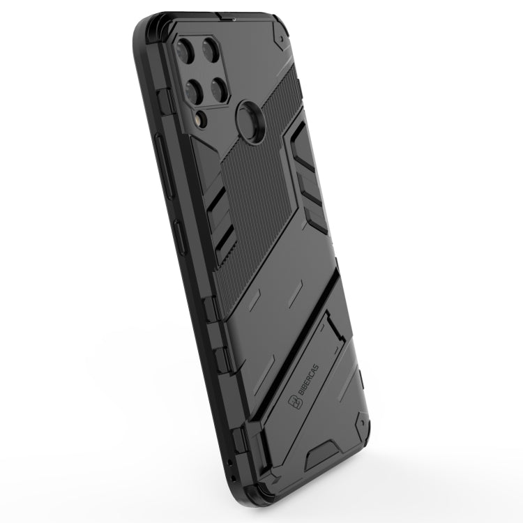 Punk Armor 2 in 1 PC + custodia antiurto in TPU con supporto invisibile, For Realme C15, For Realme 7 Pro, For Realme 7, For OPPO Reno5 5G