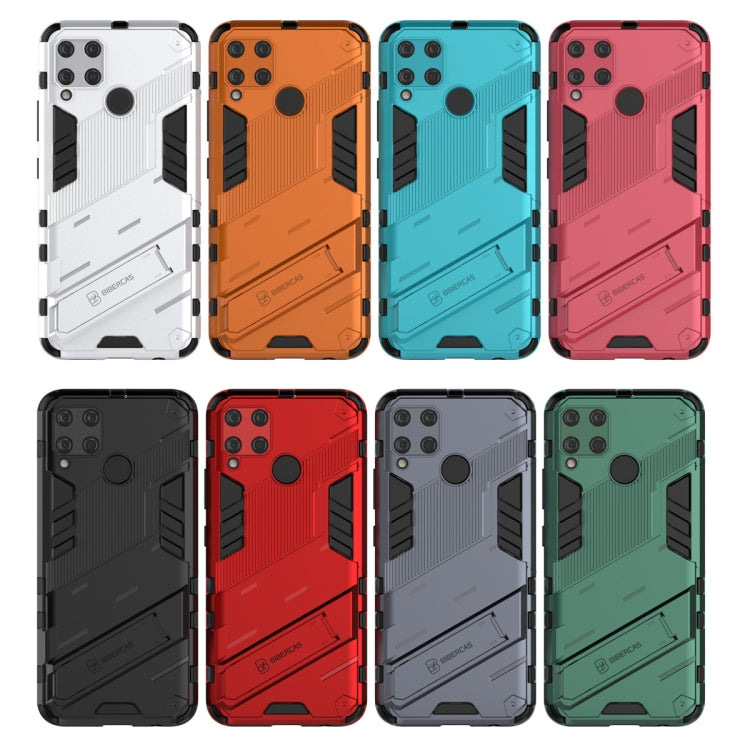 Punk Armor 2 in 1 PC + custodia antiurto in TPU con supporto invisibile, For Realme C15, For Realme 7 Pro, For Realme 7, For OPPO Reno5 5G