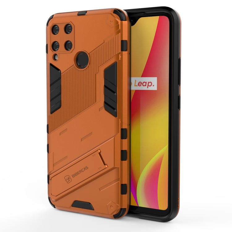 Punk Armor 2 in 1 PC + custodia antiurto in TPU con supporto invisibile, For Realme C15, For Realme 7 Pro, For Realme 7, For OPPO Reno5 5G