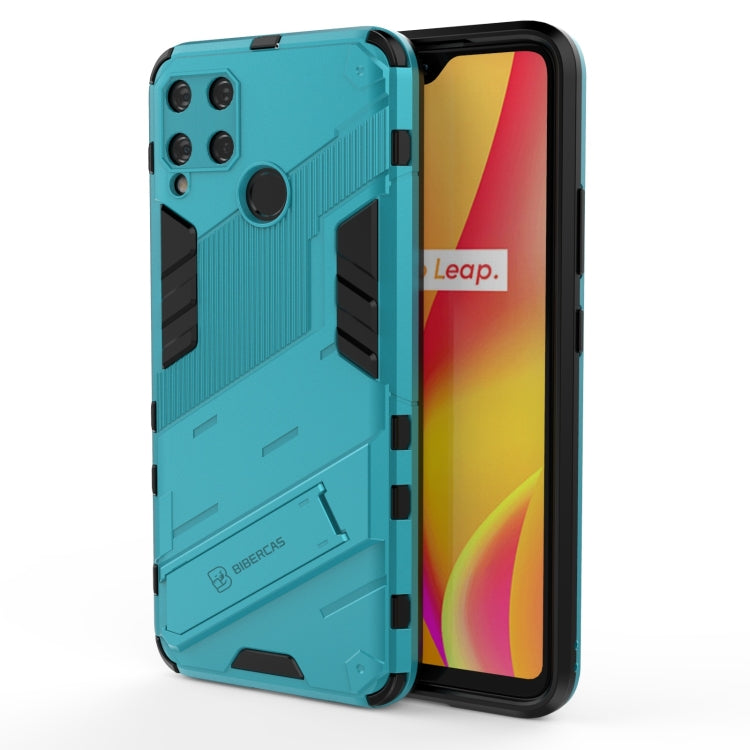 Punk Armor 2 in 1 PC + custodia antiurto in TPU con supporto invisibile, For Realme C15, For Realme 7 Pro, For Realme 7, For OPPO Reno5 5G