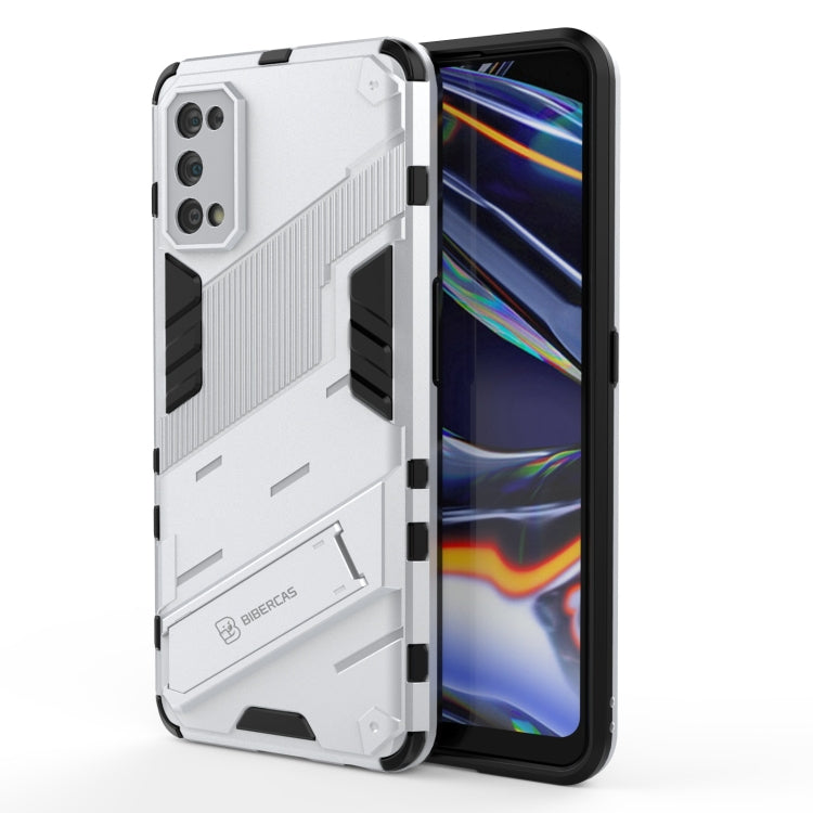 Punk Armor 2 in 1 PC + custodia antiurto in TPU con supporto invisibile, For OPPO Reno5 Pro+, For Realme V15, For OPPO Realme C15, For OPPO Realme 7 Pro, For OPPO Realme 7