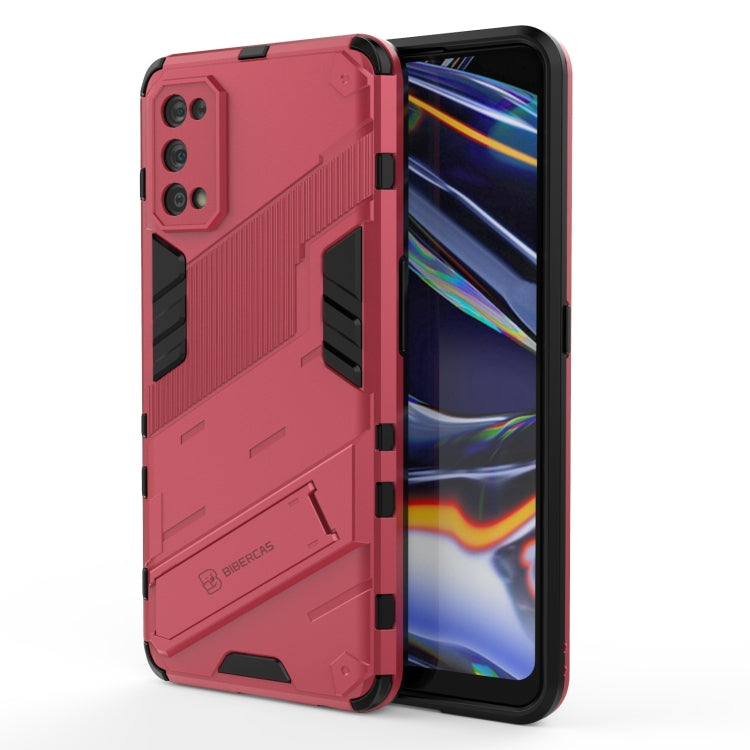 Punk Armor 2 in 1 PC + custodia antiurto in TPU con supporto invisibile, For Realme C15, For Realme 7 Pro, For Realme 7, For OPPO Reno5 5G