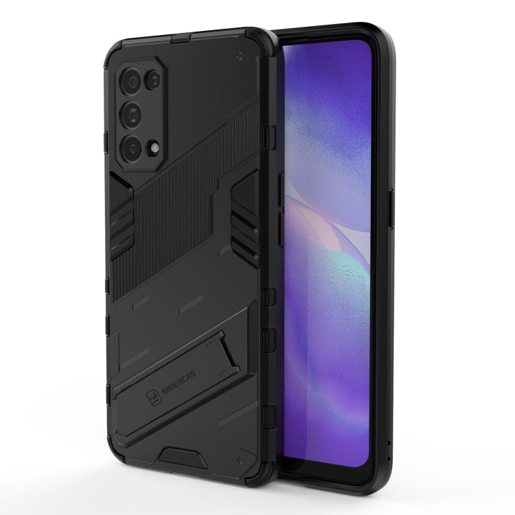 Punk Armor 2 in 1 PC + custodia antiurto in TPU con supporto invisibile, For Realme C15, For Realme 7 Pro, For Realme 7, For OPPO Reno5 5G