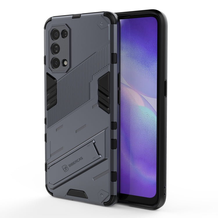 Punk Armor 2 in 1 PC + custodia antiurto in TPU con supporto invisibile, For Realme C15, For Realme 7 Pro, For Realme 7, For OPPO Reno5 5G