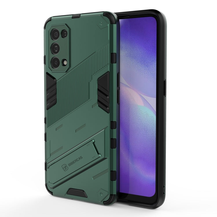 Punk Armor 2 in 1 PC + custodia antiurto in TPU con supporto invisibile, For Realme C15, For Realme 7 Pro, For Realme 7, For OPPO Reno5 5G