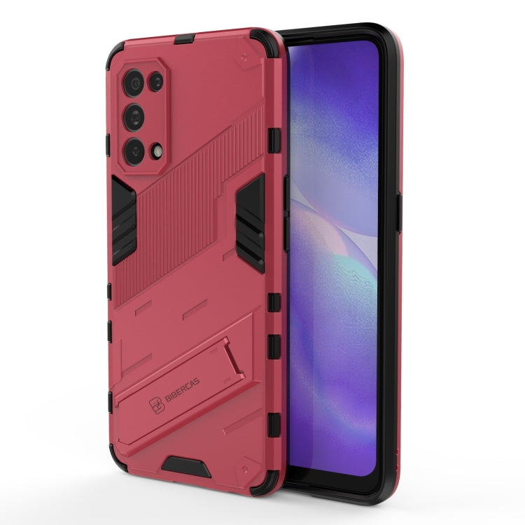 Punk Armor 2 in 1 PC + custodia antiurto in TPU con supporto invisibile, For Realme C15, For Realme 7 Pro, For Realme 7, For OPPO Reno5 5G