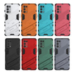 Punk Armor 2 in 1 PC + custodia antiurto in TPU con supporto invisibile, For OPPO Reno5 Pro, For OPPO Realme V15