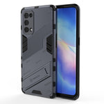 Punk Armor 2 in 1 PC + custodia antiurto in TPU con supporto invisibile, For OPPO Reno5 Pro, For OPPO Realme V15
