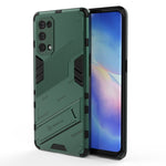 Punk Armor 2 in 1 PC + custodia antiurto in TPU con supporto invisibile, For OPPO Reno5 Pro, For OPPO Realme V15