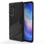 Punk Armor 2 in 1 PC + custodia antiurto in TPU con supporto invisibile, For OPPO Reno5 Pro+, For Realme V15, For OPPO Realme C15, For OPPO Realme 7 Pro, For OPPO Realme 7