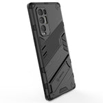 Punk Armor 2 in 1 PC + custodia antiurto in TPU con supporto invisibile, For OPPO Reno5 Pro+, For Realme V15, For OPPO Realme C15, For OPPO Realme 7 Pro, For OPPO Realme 7