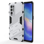 Punk Armor 2 in 1 PC + custodia antiurto in TPU con supporto invisibile, For OPPO Reno5 Pro+, For Realme V15, For OPPO Realme C15, For OPPO Realme 7 Pro, For OPPO Realme 7