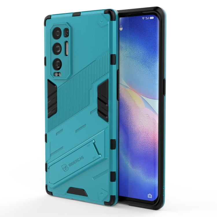 Punk Armor 2 in 1 PC + custodia antiurto in TPU con supporto invisibile, For OPPO Reno5 Pro+, For Realme V15, For OPPO Realme C15, For OPPO Realme 7 Pro, For OPPO Realme 7
